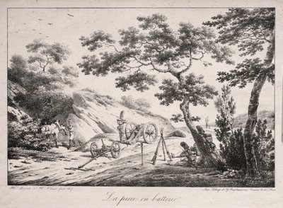 El cañón listo para disparar de Hippolyte Lecomte