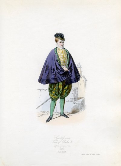 Caballero de la época de Carlos IX de Hippolyte Louis and Polydore Pauquet