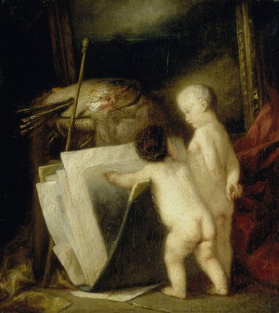 Los pequeños amantes del arte de Hippolyte Michaud