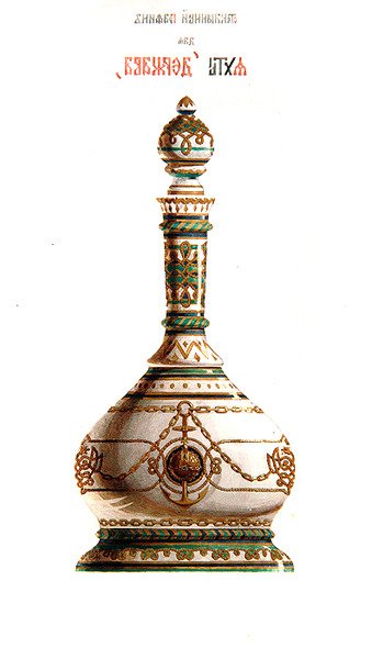 Diseño para una jarra, para uso en el yate imperial Derzhava de Alejandro II de Hippolyte Monighetti