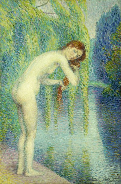 Bañista Lavándose el Cabello, 1903 de Hippolyte Petitjean