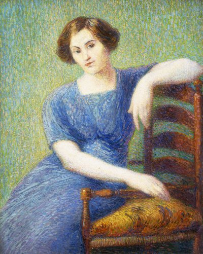 Mujer con una silla de Hippolyte Petitjean