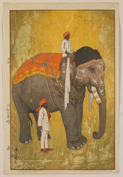 Elefante, época Showa de Hiroshi Yoshida