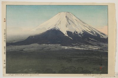 Fuji de Yoshida, de la serie, Diez vistas del monte Fuji, época Taisho de Hiroshi Yoshida