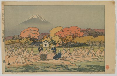 Fujiyama - Otoño, era Showa de Hiroshi Yoshida