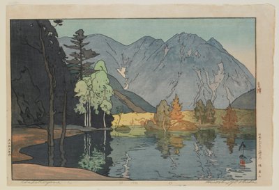 Hodakayama, de la serie Doce escenas en los Alpes de Japón, época Taisho de Hiroshi Yoshida