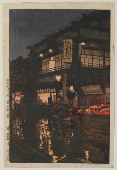 Kagurazaka Dori, era Showa de Hiroshi Yoshida