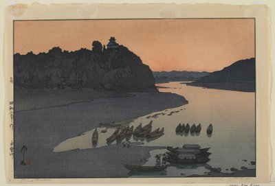Río Kiso, época Showa de Hiroshi Yoshida