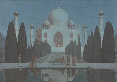 El Taj Mahal de noche, nº 6 de Hiroshi Yoshida