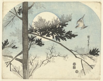 Cuco y pino de Hiroshige (I) , Utagawa