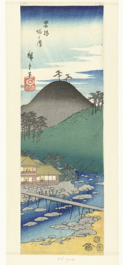 Miembro Tonozawa Hakone Hakone Tonosawa (objeto de sonido de sangre CT) de Hiroshige (I) , Utagawa