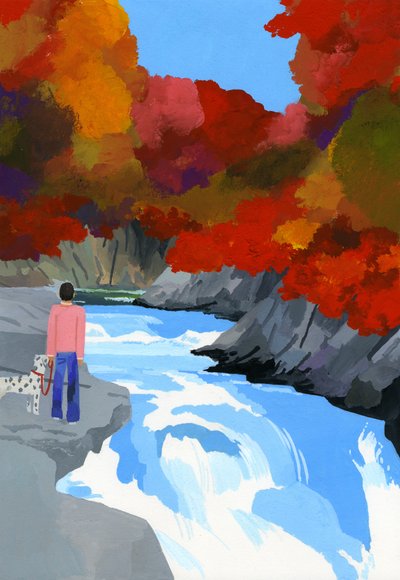 Hojas de otoño y ríos de Hiroyuki Izutsu