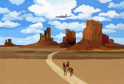 Paisaje como la película "Oh My Darling Clementine", 2016 de Hiroyuki Izutsu