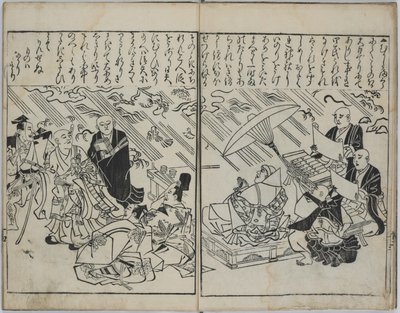Una colección de pinturas japonesas (Yamato e-zukushi) de Hishikawa Moronobu