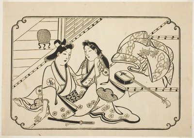 Después de un poco de música, de una serie sin título de 12 impresiones eróticas de Hishikawa Moronobu