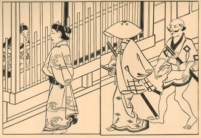 Cortesanas, 1661 de Hishikawa Moronobu