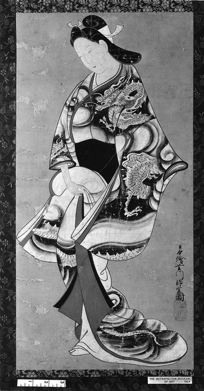 Belleza de Pie de Hishikawa Moronobu