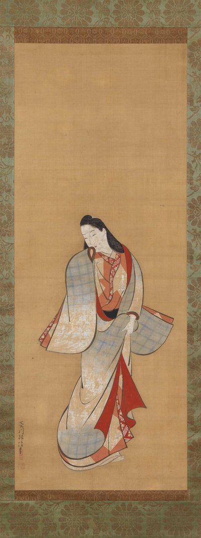 Belleza de pie de Hishikawa Moronobu