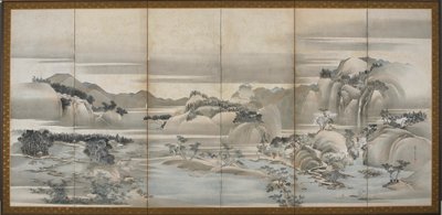 Paisajes de las cuatro estaciones: primavera y verano, período Edo, finales del siglo XVIII-principios del siglo XIX de Hishikawa Sori