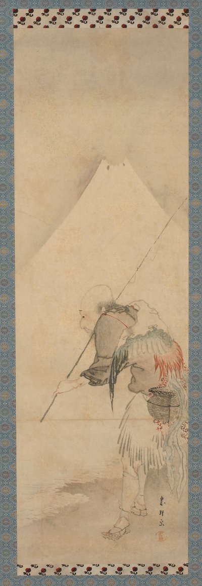 El pescador Hakuryo y el Monte Fuji de Hishikawa Sori