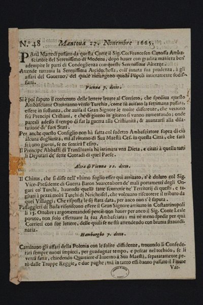 Gazzetta di Mantova - el periódico italiano más antiguo de Historic Object