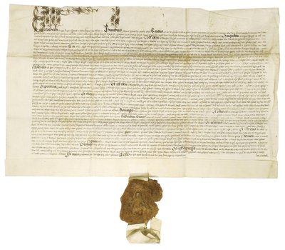 Documento firmado por la Reina Isabel I con Gran Sello Real, 1564 de Historical Document