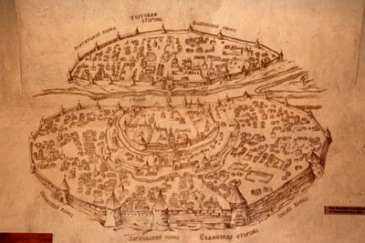 El mapa de Novgorod de Historical Document