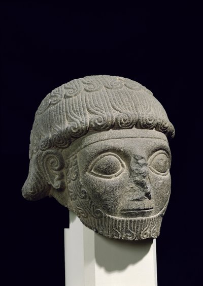 Cabeza de un dios, de Barak en Turquía, siglo XVIII-XVII a.C. de Hittite