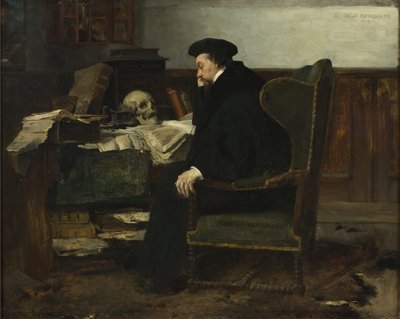 Absorbido en sus estudios, 1874 de Hjalmer Eilif Emanuel Peterssen