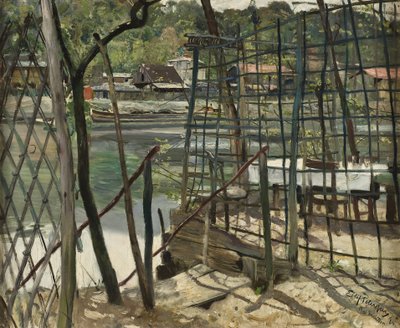 Paisaje de Meudon, Francia, 1884 de Hjalmer Eilif Emanuel Peterssen