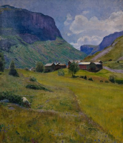 Granja de montaña de Hjalmer Eilif Emanuel Peterssen