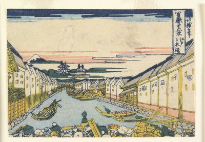 Puente Nihonbashi en Edo, 1835-40 de Hokumyō