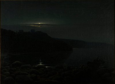 Hammershus a la luz de la luna de Holger Drachmann