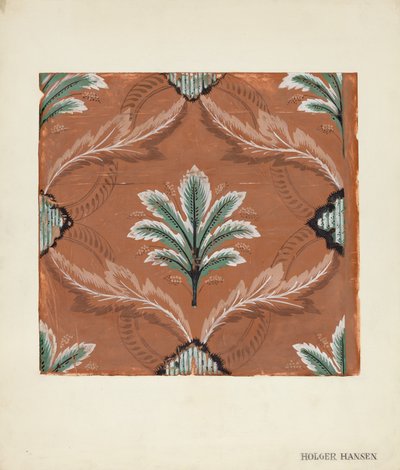 Papel tapiz, c. 1939 de Holger Hansen