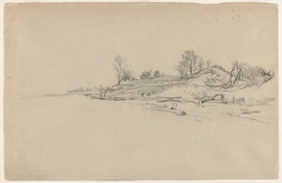Dunas de arena, lago Ontario, c. 1874 de Homer Dodge Martin