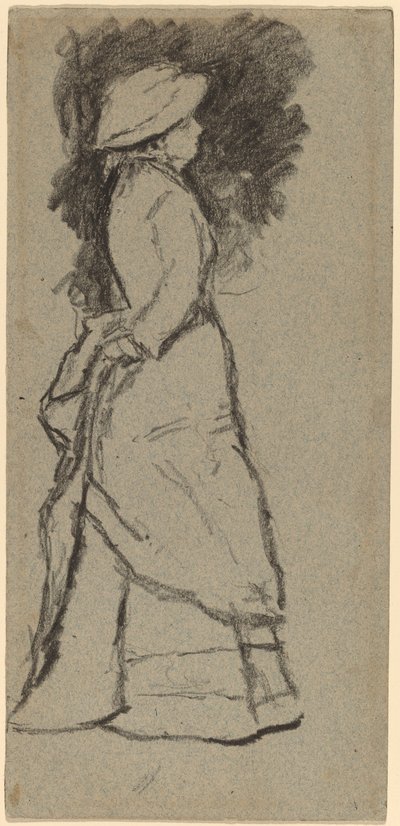 Mujer de pie de perfil de Homer Dodge Martin