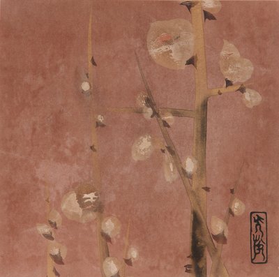 Flores de ciruelo, período Edo, finales del siglo XVI - principios del siglo XVII de Hon