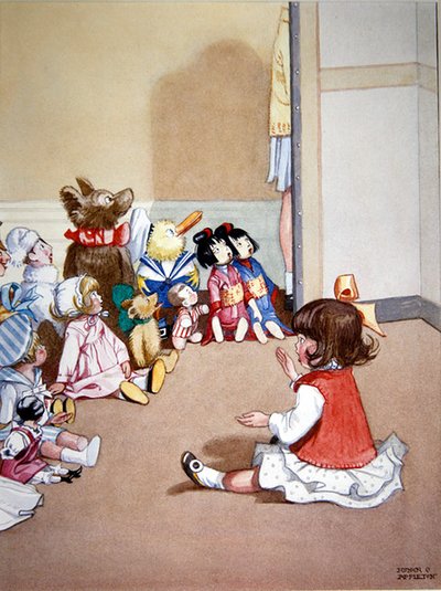Dorothy les cuenta un cuento a los niños de Honor Charlotte Appleton