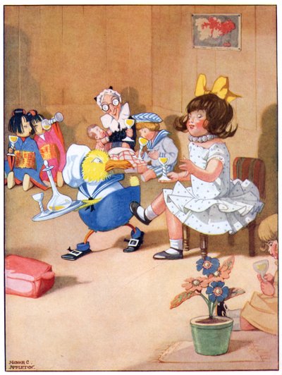 Casi me temo que sacó la lengua, ilustración de 