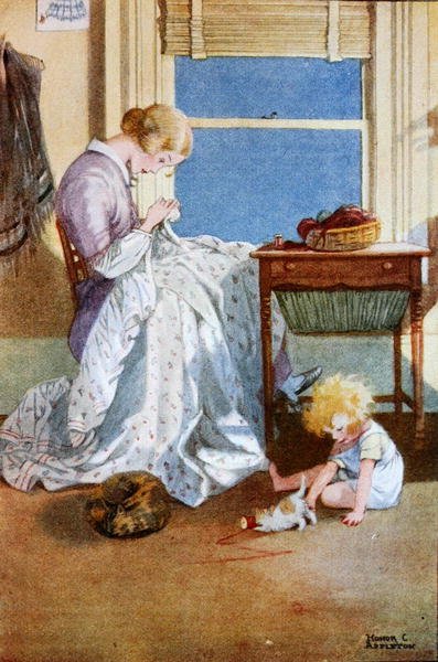 Ilustración de "A Treasury of Verse for School and Home", seleccionada por M.G.Edgar y Eric Chilman (litografía en color) de Honor Charlotte Appleton