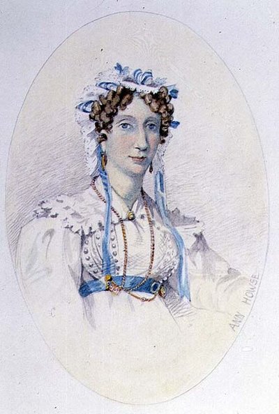Retrato de Ann Howse (acuarela, lápiz sobre papel) de Honor Charlotte Appleton