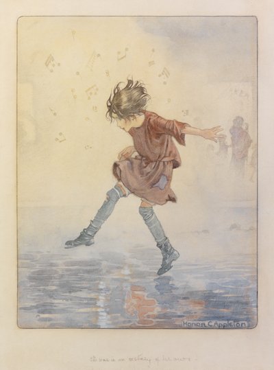 Estaba en un éxtasis propio" (acuarela y lápiz) de Honor Charlotte Appleton
