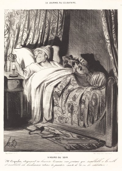 9 de la noche de Honoré Daumier