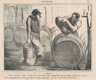 En Bercy: Hacemos... lo que podemos... de Honoré Daumier