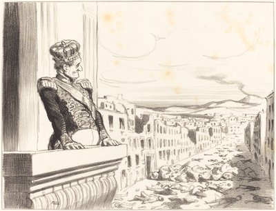 En Nápoles - El mejor de los reyes... (1ª placa) de Honoré Daumier