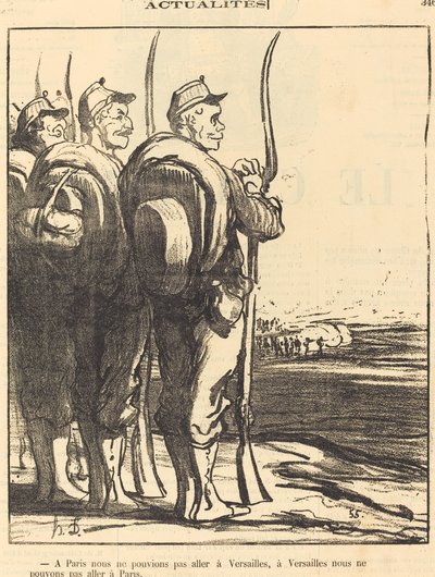 En París no podíamos... ir a Versalles... de Honoré Daumier