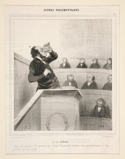 En el Tribune: Antes de pasar a la cuestión de los azúcares de Honoré Daumier