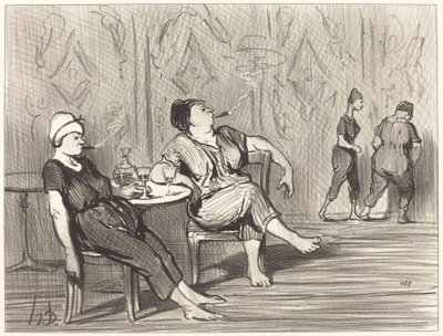 En la Cantina de Honoré Daumier