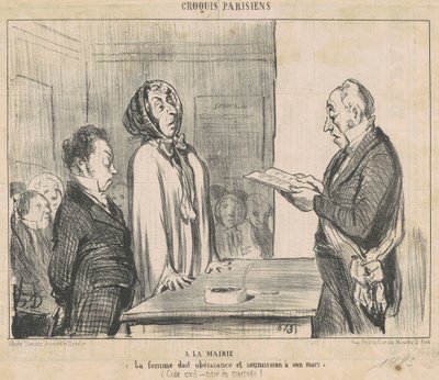 En el ayuntamiento... de Honoré Daumier