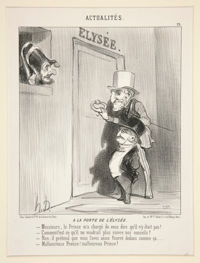 En la puerta de la de Honoré Daumier